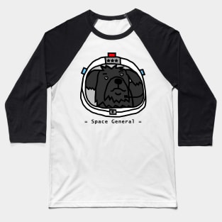 Space General Fergus the Dog Portrait Baseball T-Shirt